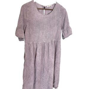 Womens Large Tea n Rose Purple Dress Grunge Boho Cottagecore Fairy Whimsigoth